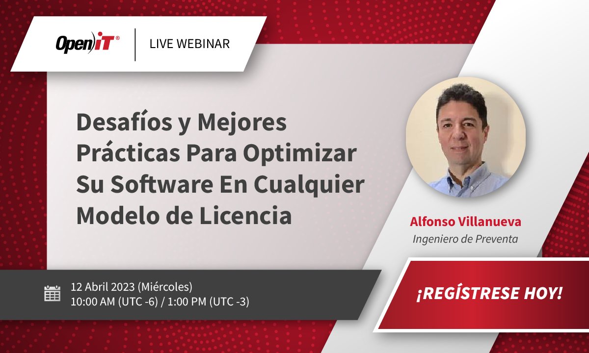 OpeniTInc's tweet image. Descubra los desafíos y las mejores prácticas para la optimización de licencias de software. ¡Regístrate ahora!
Visite el sitio web para saber más: openit.com/es/resources/e…
#SoftwareOptimization #LicensingModels #Webinar #OpeniT
