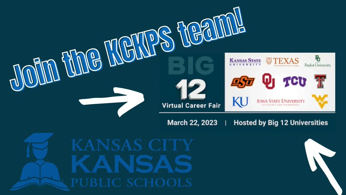 Busy day here at KCKPSHR! We are at the Big 12 Virtual Career Fair! @CareerEco We can't wait to meet you! #iamkckps #jointheteam @kckschools