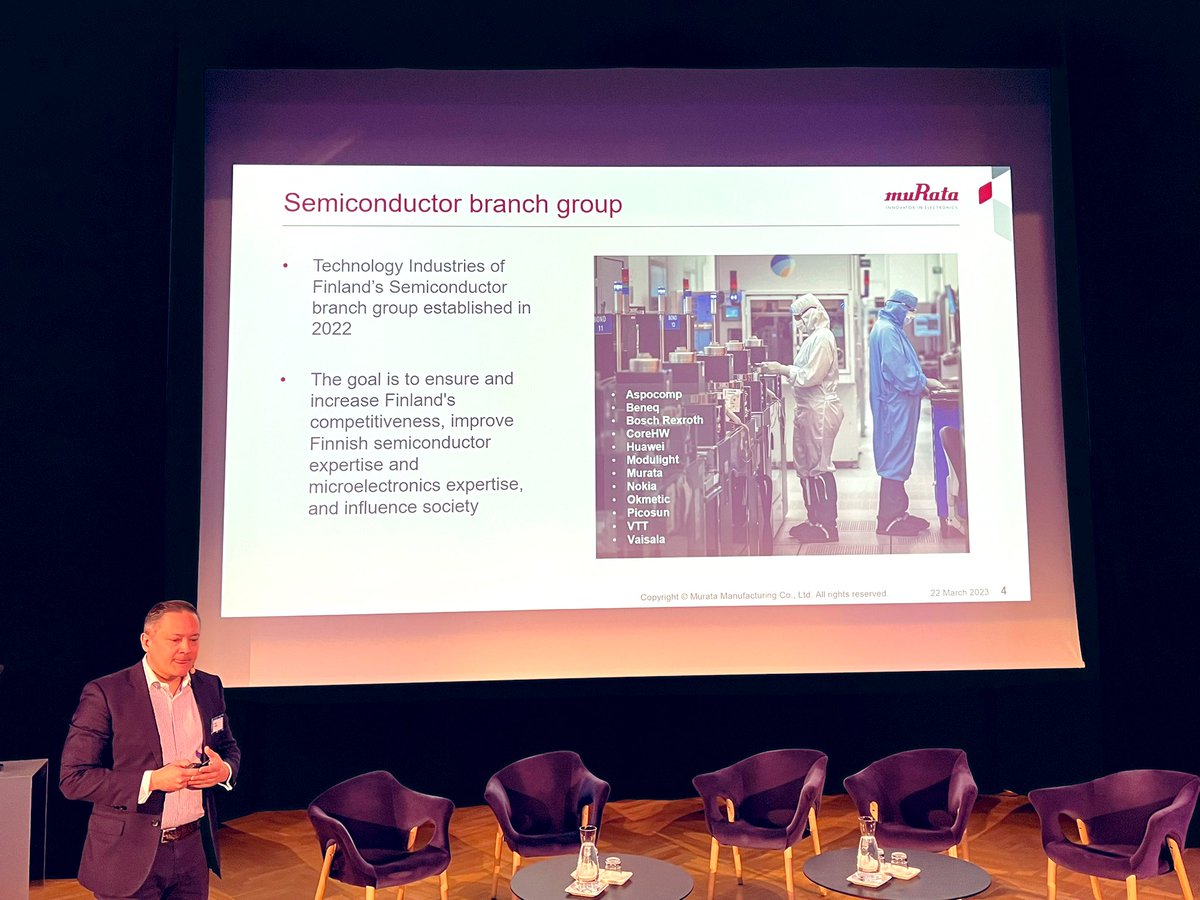 JoonasMikkila's tweet photo. Finland can become a role model in the global semiconductor landscape, states @TechFinland' Semiconductor Branch Group's chair Tomy Runne. To achieve this we must create a common vision, speak in one voice and lead in selected technology areas. #ChipZero https://t.co/EfOQhfDt82
