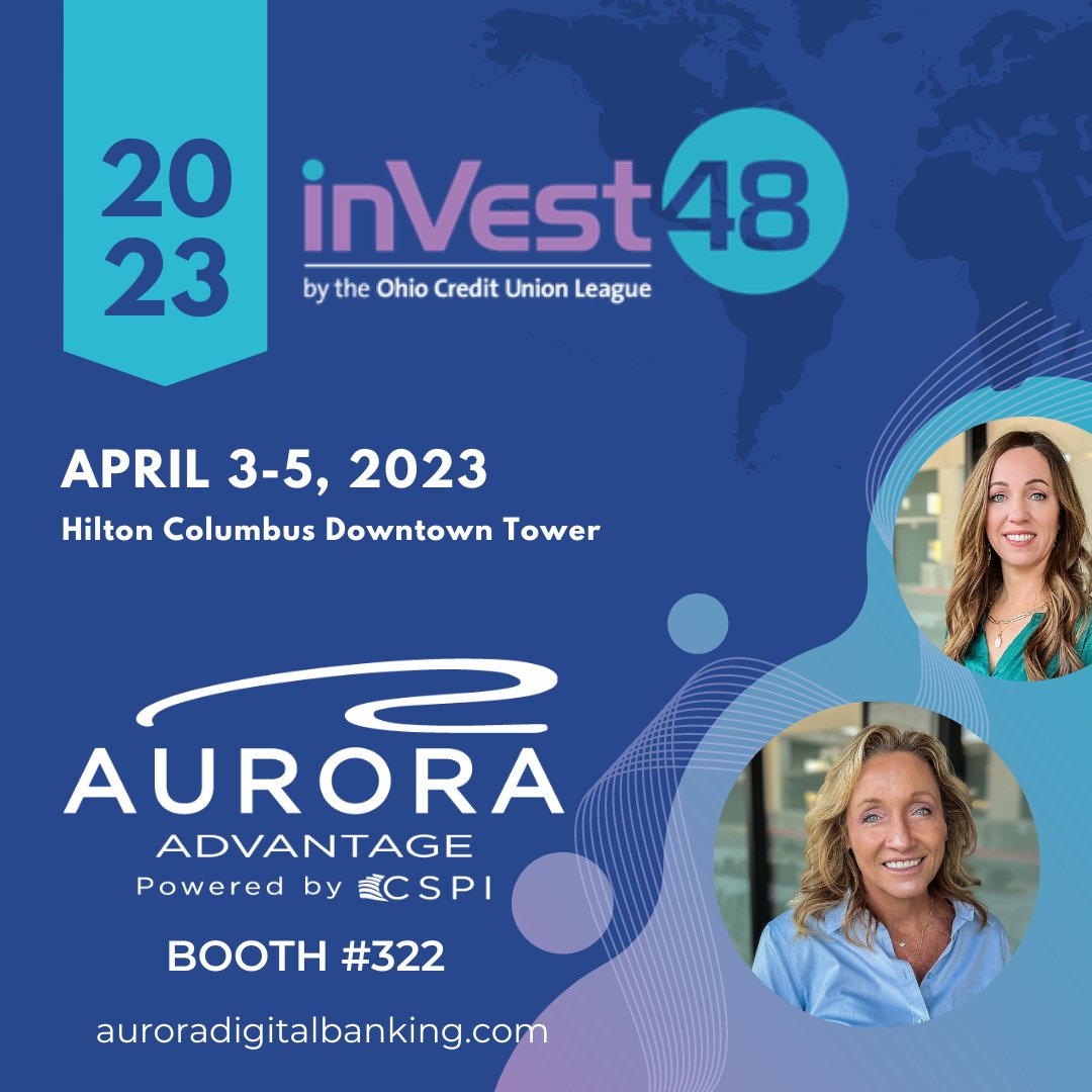 We look forward to engaging with #creditunions at the Ohio Credit Union League  #inVest48 conference! Our goal is to help remove silos utilizing our #openAPI architecture to streamline back office and member experiences.
auroradigitalbanking.com