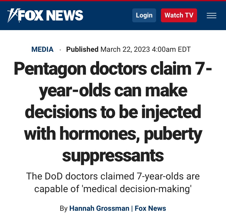 EndWokeness's tweet photo. 7 year olds can castrate themselves but have to wait another 14 years to buy a cigarette https://t.co/5v0evXWWpH