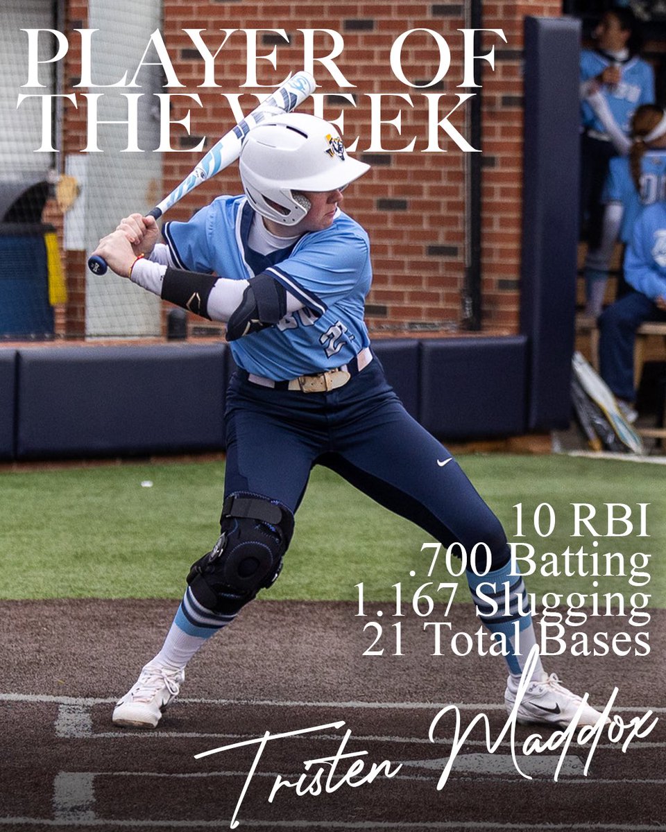 ETBU_Softball's tweet photo. Congrats @maddoxtristen on being ASC Player of the Week! 

#TexasTigers #TigersUnite #ValorGals https://t.co/iM5MNvSZdO