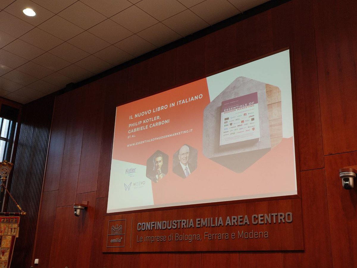 nwgspa's tweet photo. Oggi siamo qui per partecipare al lancio della versione italiana di "Essential of modern marketing" di @gabbariele e @kotl, il volume in cui #NWGItalia è stata inserita come #casehistory https://t.co/pPkaOU797J