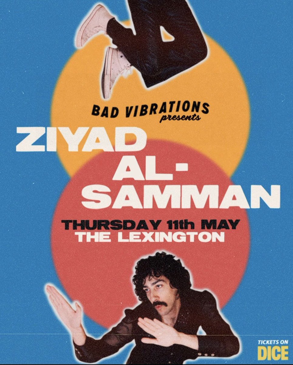 elephantkind's tweet photo. We'll be supporting @ziyadalsamman headline show at The Lexington London on Thursday, 11th May.

Tickets are on sale now. C’mon down and join the party!

https://t.co/CPfUCS4lLO https://t.co/GCP5M7Cnx2