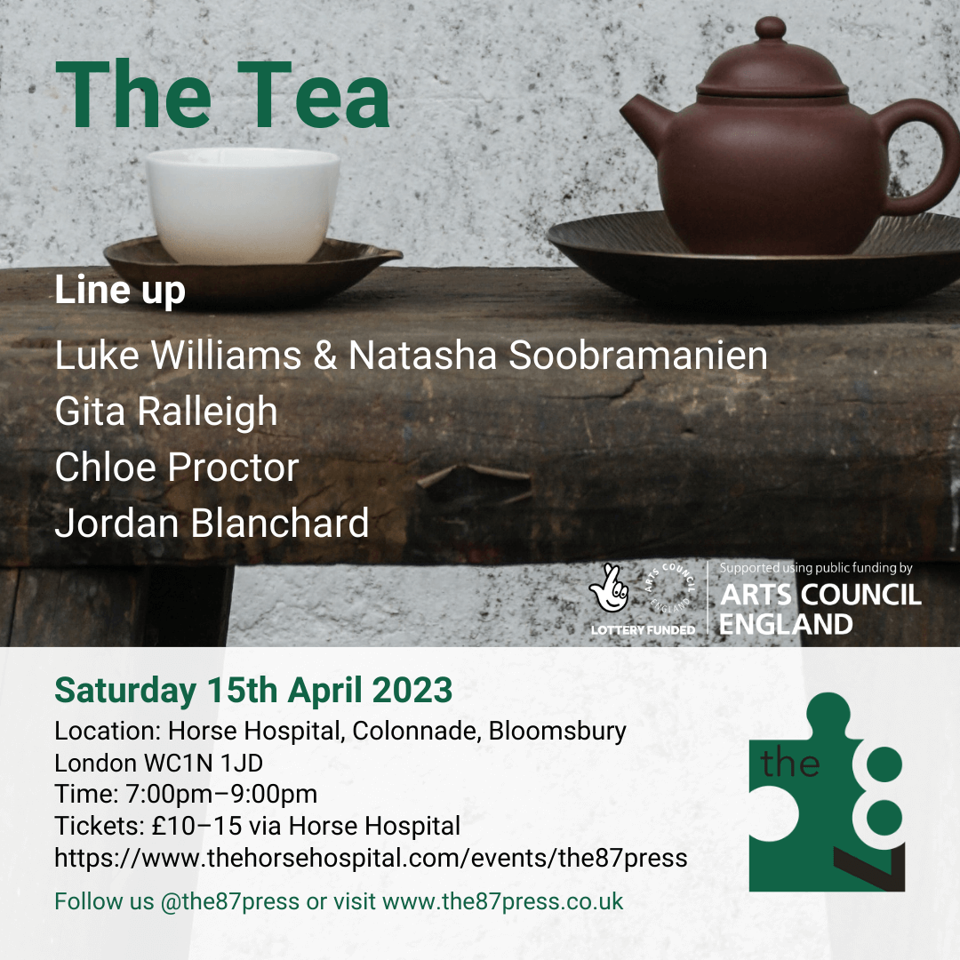 Out of solidarity and in spirit of collaboration with <a href="/OUTELSE1/">OUT ELSE</a>  we have moved up our event at <a href="/horsehospital/">The Horse Hospital</a> by a few hours - it will now be taking place at 7pm on 15 April, so you can attend both!

Tickets: thehorsehospital.com/events/the87pr…