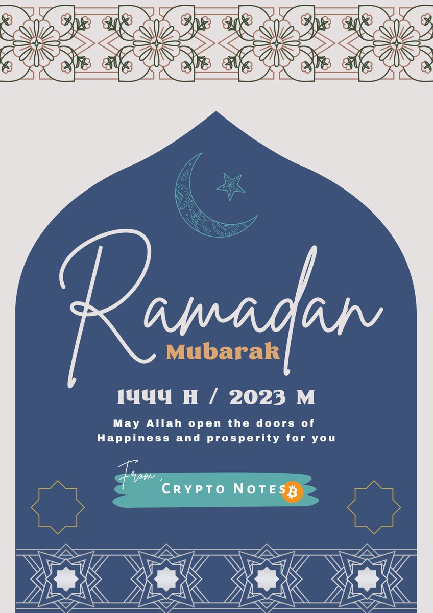 Mohsin_71's tweet photo. Ramadan Mubarak From Crypto Notes https://t.co/Pr6p07XOnM