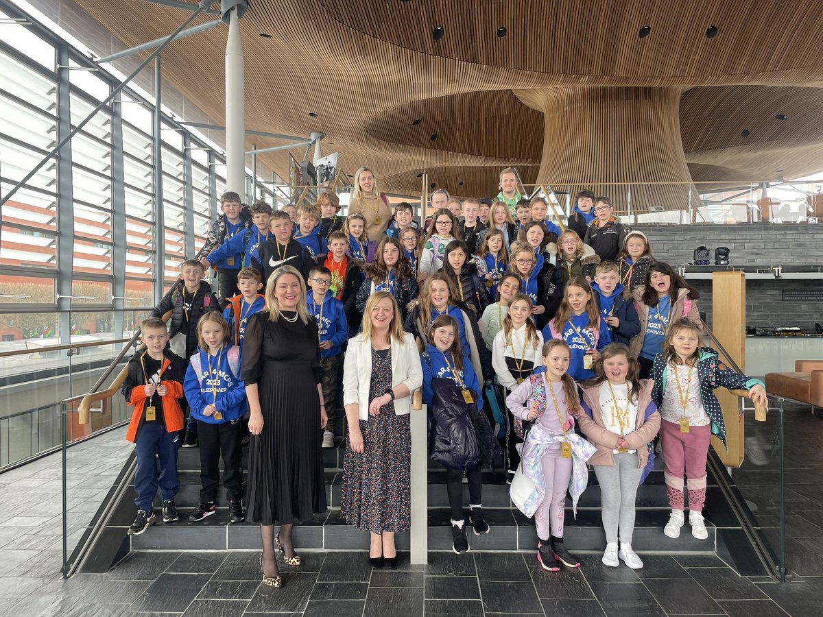 LauraMonTorfaen's tweet photo. It was lovely to welcome @malpaschurchpta Primary School to the @SeneddWales today, alongside fellow MS @JBryantWales 

Always great to see the enthusiasm and interest on the children’s faces and answer any questions that they may have. https://t.co/r2QVzAwyXG