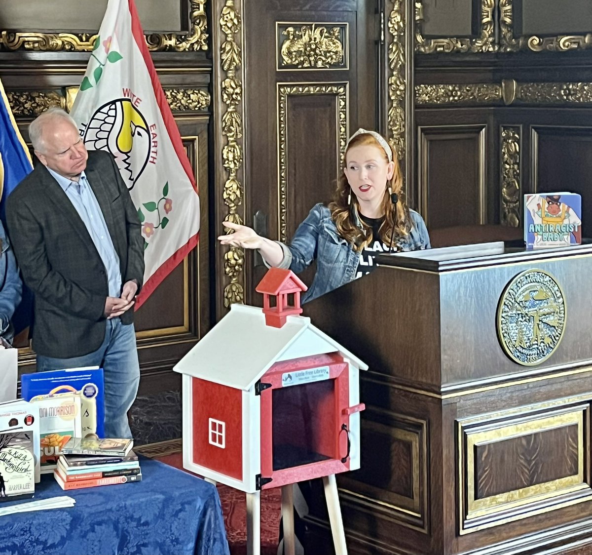 “If kids are old enough to experience racism, they are old enough to read about it.”
- Ashley Krohn, Edina school library media specialist 
#mnleg #nationalreadingmonth #bookbans #freethebooks