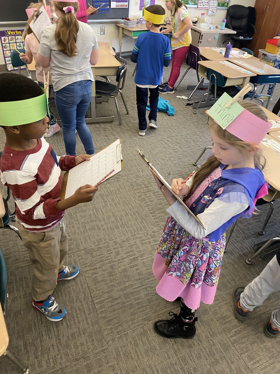 Headbands with friends! #plumlearns