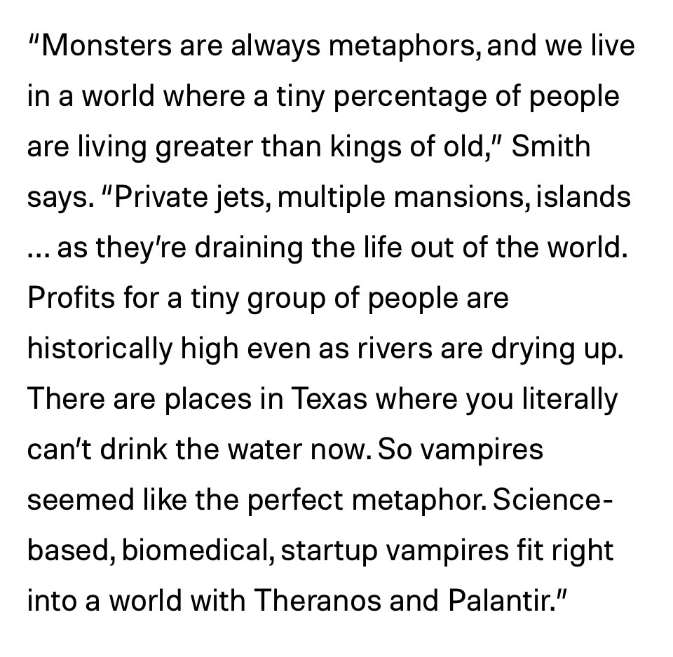 MarioPrime's tweet photo. Most AAA studios: our game is apolitical

Harvey Smith: rich people are vampires sucking the life out of Earth and our game is about Theranos. https://t.co/ab9DmbSYip https://t.co/52hV2P53in
