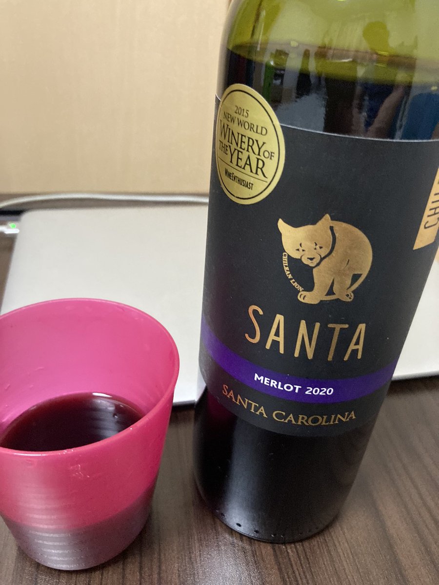 サンタのメルローでおつかれさま

#santacarolina #merlot2020 #chilewine