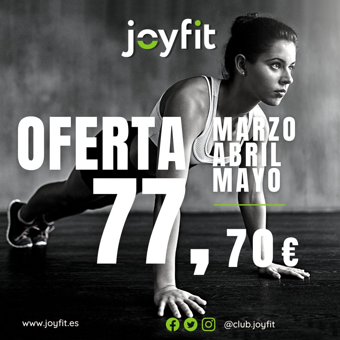 JOYFIT3CANTOS's tweet photo. Marzo, abril y mayo por 77,70€ Sin pagar Matrícula

¡Aprovecha la oferta!

https://t.co/xLjlkR7Uwh

Gimnasios en #TresCantos y #Sanse https://t.co/h8gtlT15Ta