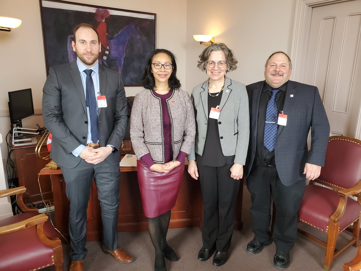 We enjoyed meeting with <a href="/drgigiosler/">Senator F. Gigi Osler</a> to discuss working together to support dairy farmers. <a href="/dfc_plc/">DFC / PLC</a> <a href="/manitobadairy/">Dairy Farmers of Manitoba</a>