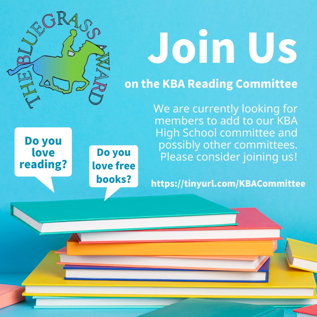 LibraryLadyLisa's tweet photo. @KBAAwards @KASL_Librarians Consider applying to be on a KBA reading committee! https://t.co/JezMoJ6UmY https://t.co/aTmiRjzBBD
