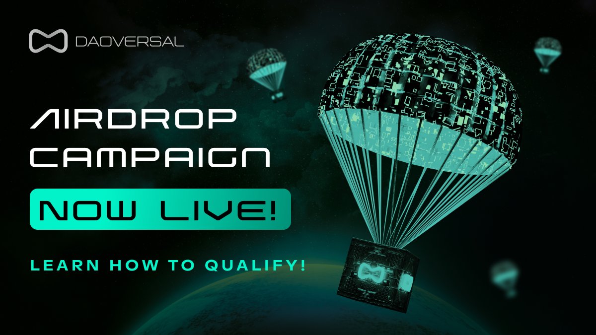 DAOversal 🪐 (@daoversal) on Twitter photo We are proud to offer 3000 members the opportunity to receive 3$ to 15$ worth of DAOT tokens, and all you need to do is fulfill the simple requirements and fill the verification form to qualify. This is a limited-time offer, so act fast to secure your spot!!
Requirements below: We are proud to offer 3000 members the opportunity to receive 3$ to 15$ worth of DAOT tokens, and all you need to do is fulfill the simple requirements and fill the verification form to qualify. This is a limited-time offer, so act fast to secure your spot!!
Requirements below:
