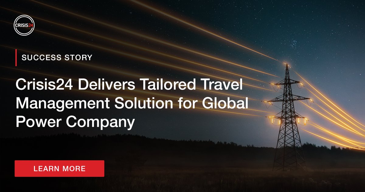 GardaWorldC24's tweet image. Learn how Crisis24’s follow-the-sun model using embedded intelligence analysts support this client in meeting its duty of care obligations amid an increase in employee travel: bit.ly/3nhaVcM.

#EmbeddedIntelligenceServices