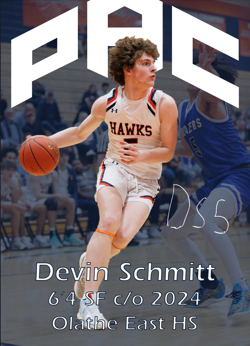 PAC Basketball - Pro16 (@basketballpac) on Twitter photo First person we are introducing this morning is Devin Schmitt! This 6’4 SF is out <a href="/OEHawksHoops/">Olathe East Hawks Hoops</a> in the c/o 2024. Dev is going to bring some grit and toughness this team needs! We are excited about having him! First person we are introducing this morning is Devin Schmitt! This 6’4 SF is out <a href="/OEHawksHoops/">Olathe East Hawks Hoops</a> in the c/o 2024. Dev is going to bring some grit and toughness this team needs! We are excited about having him!