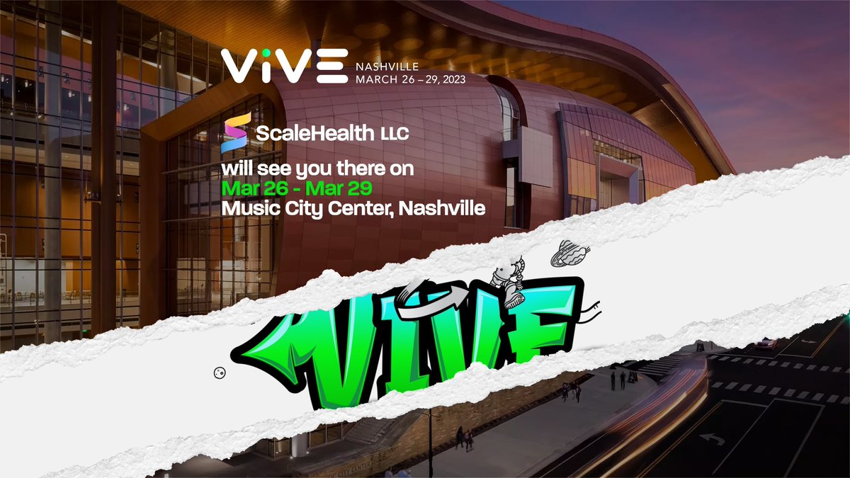 ScalehTech's tweet photo. Heading to @theviveevent ? Learn how @ScalehealthL is bridging the gap between strategic priorities and capabilities for #HealthSystems, helping stakeholders reduce #costcurve. Meet our Founder & CEO @vishnu_saxena at the #ViVE2023! #ScalingHealthTech #HealthIT #Pinksocks #HCLDR https://t.co/QASFai7CdU