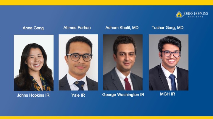 Now typo free... Congratulations to my team and their IR futures! @SIRspecialists @SIRRFS @SIRFoundation our future looks very bright. Anna, Ahmed, Adham and Tushar, It continues to be an honor to be your mentor! @Hopkins_Rad @HopkinsMedicine