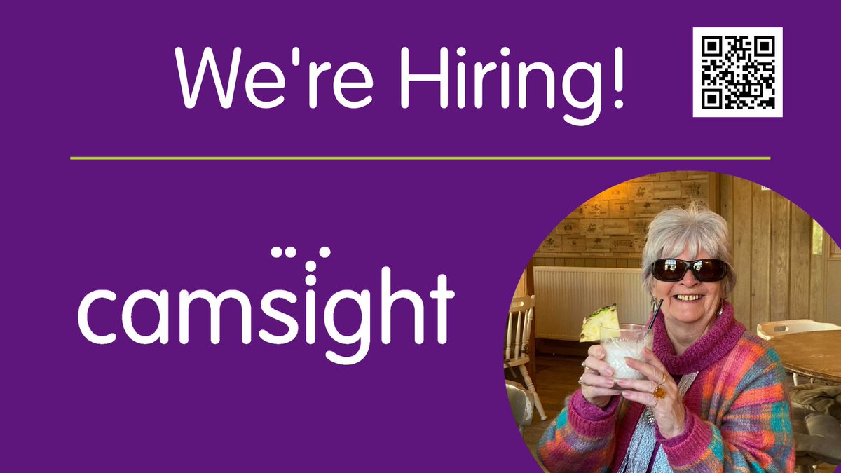 We're Hiring! If you're ready for a new challenge in your career & interested in working alongside a growing team dedicated to supporting service users with low vision & blindness view our current vacancies via camsight.org.uk/.../Category/c… #Cambridge #Cambridgeshire #CharityJob