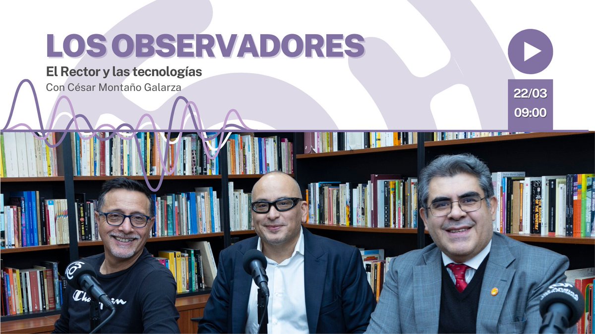 RadioVozAndina's tweet photo. Se viene el último episodio de #LosObservadores. 🎧🔍🕶️
Entérate sobre la #ElRector y las tecnologías con @yah_ordez, @foss_lawyers y @cesarmontanog . 👨💼
¡No te lo pierdas! 📻 #EsteMiércoles a las 09h00 🕙
Escúchanos por la señal de 🫴 https://t.co/H7MfN6y3Gu https://t.co/g1Q9cfM6cZ