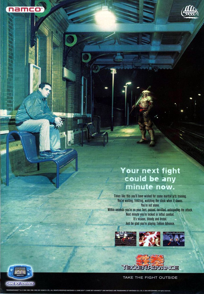 Cool Box Art on Twitter "Tekken Advance / Print ad / Infogrames / 2002"