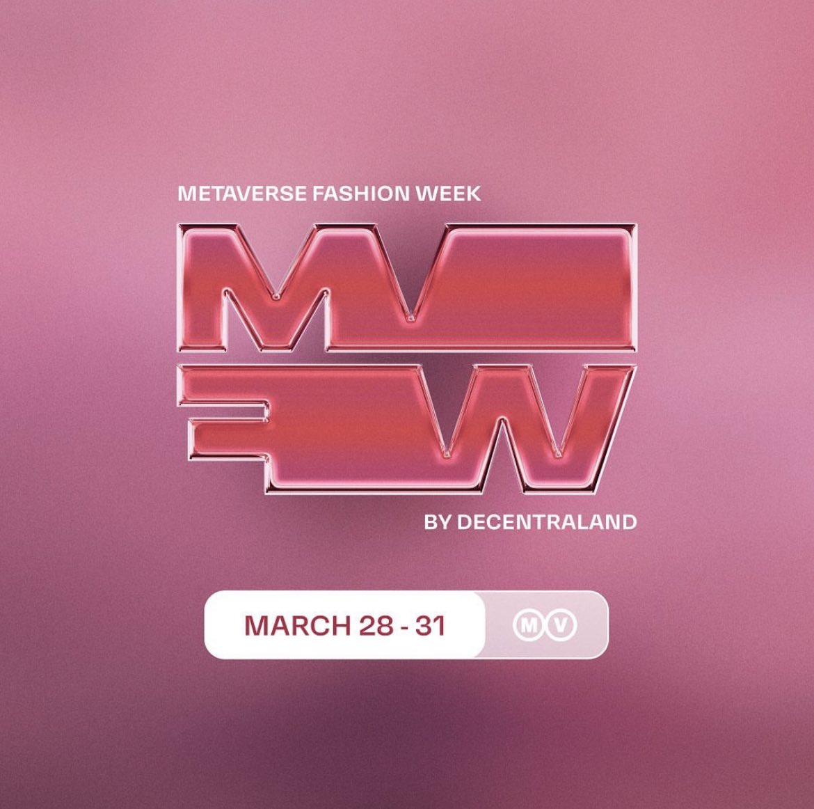 The countdown has begun!

We are super excited to be working with <a href="/monnier/">Michael</a> again this year for #mvfw23 

Cannot wait to see you all in <a href="/decentraland/">Decentraland</a> for something super special!

#metaverse #web3 #fashiontech #mvfw #nft #nfts #fashion #clothing #virtualfashion