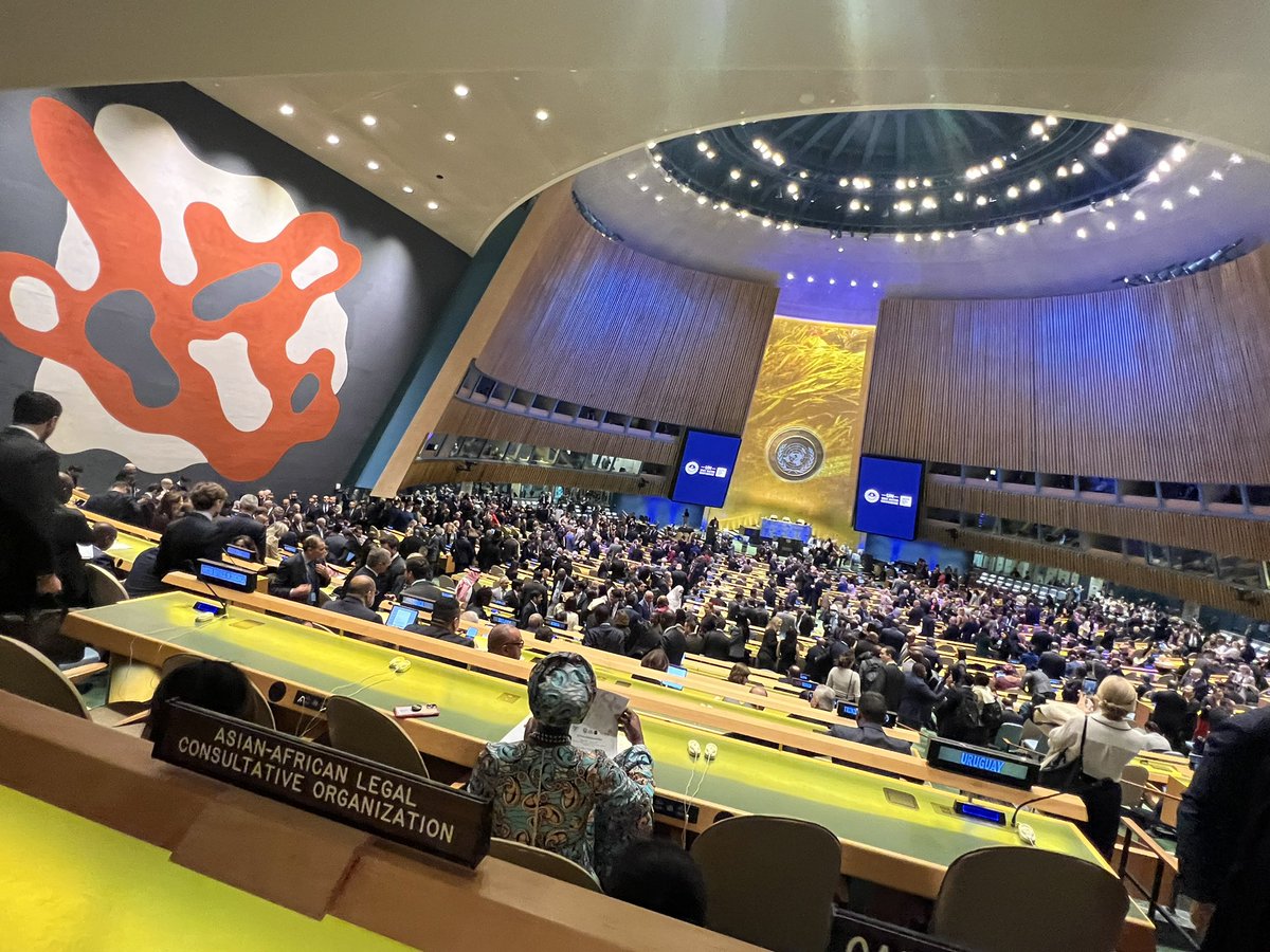 A iniciar la UN Water Conference en  New York🗽 
“Uniendo al mundo por el agua”.