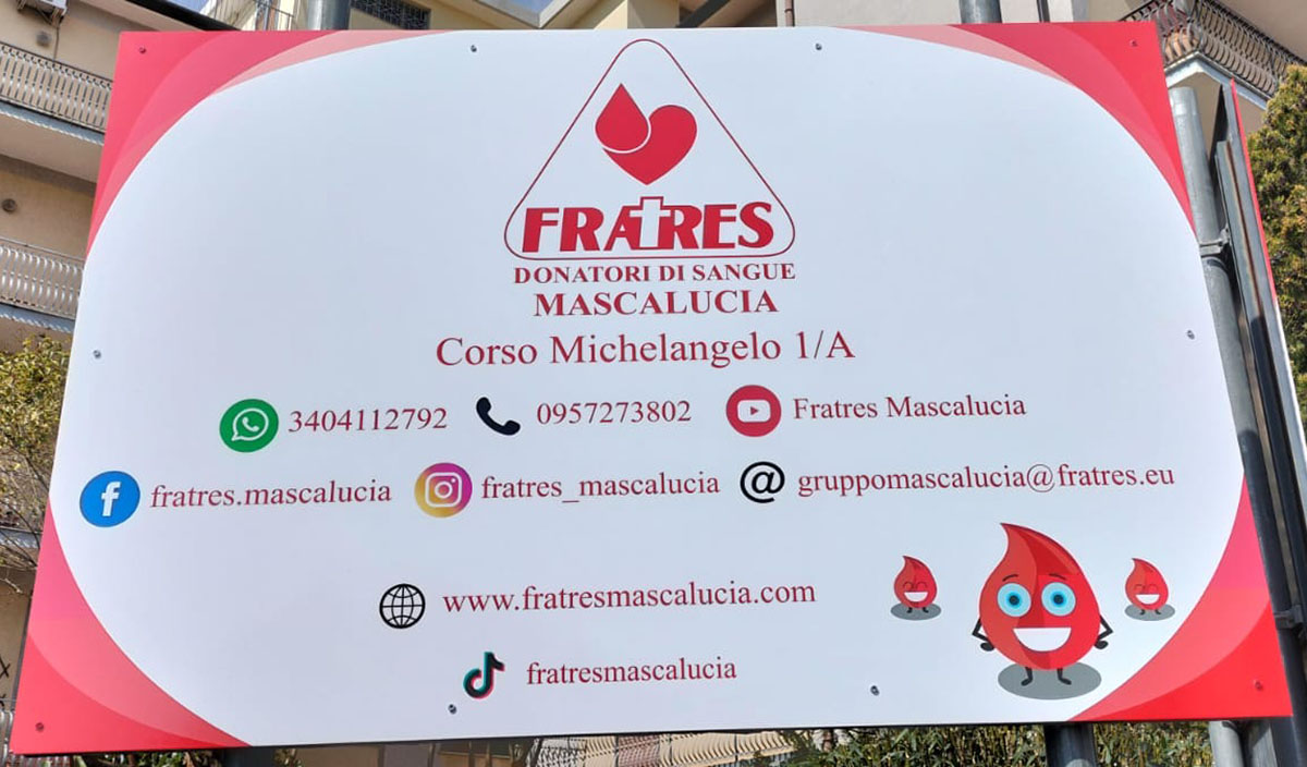 fratrescem's tweet photo. Nuova segnaletica davanti alla sede della #Fratres #Mascalucia #fratrescem #donazionedisangue #donazionesangue #volontariato @FratresMasc_ https://t.co/eneYn4S1hI https://t.co/ugHX1zhE0z