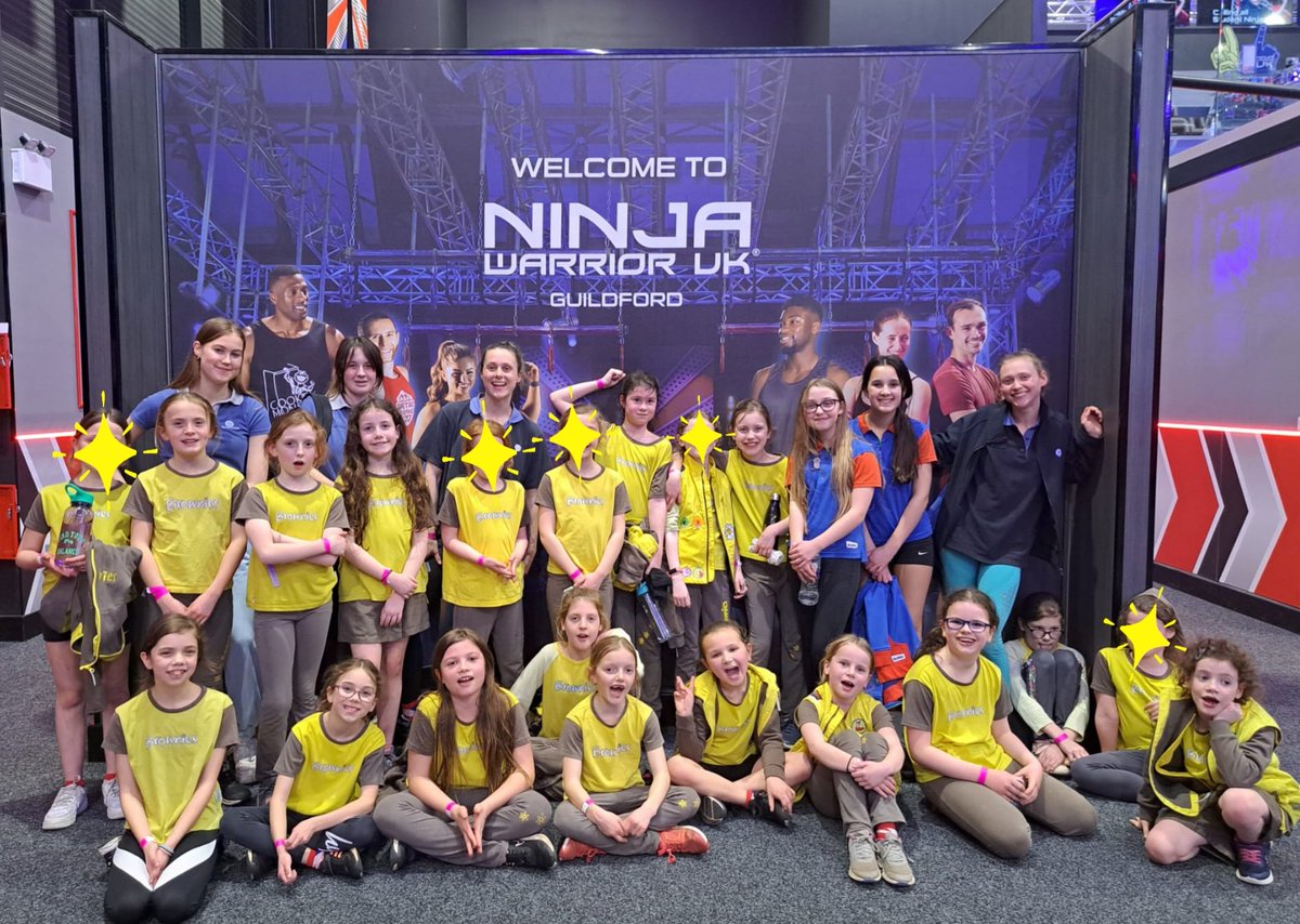 2ndMilfdBrownie's tweet photo. Our end of term treat was a trip to Ninja Warrior Guildford. We were so impressed by the determination the girls showed trying to beat 'the wall', never giving up despite some really struggling. Most importantly though they ran around, challenged themselves and had a great time! https://t.co/pLAvpdDBIU