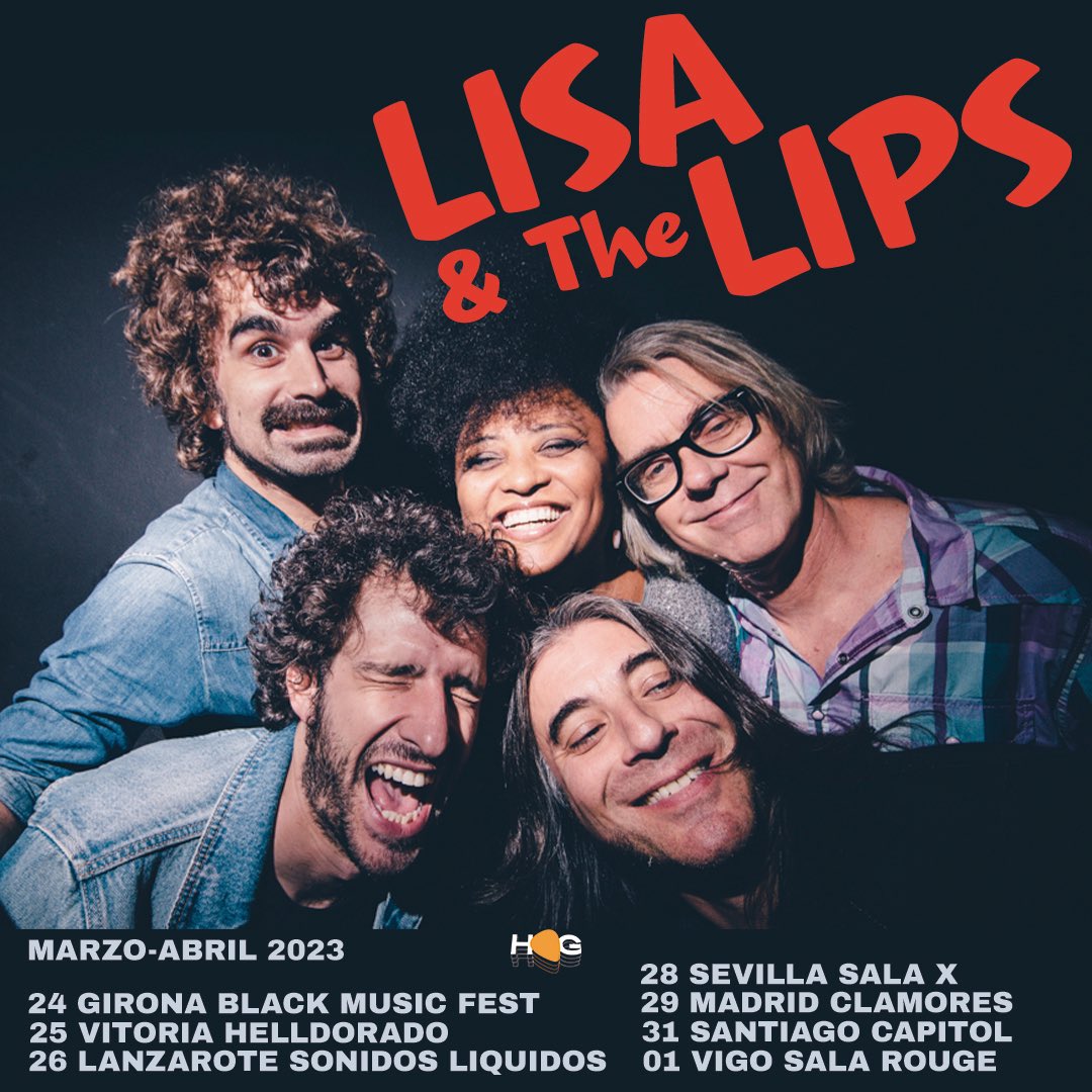 HeartOfGoldSp's tweet photo. Ya no queda nada para que el fenómeno Lisa &amp; The Lips comience a girar por nuestro país. ¡Primera cita con soul-funk family este viernes! 

🎟️ entradas -> https://t.co/GH6Fd74y6l https://t.co/1o0B0d0S52
