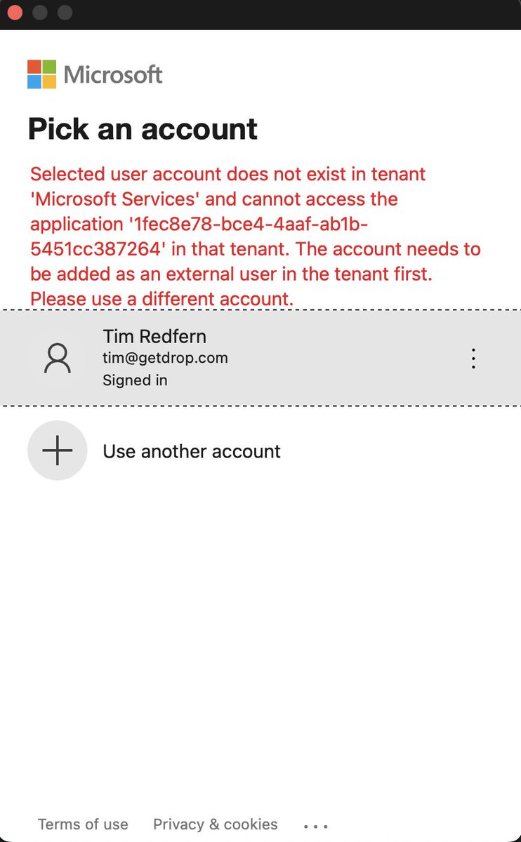 is it no longer possible to use the teams desktop application to join a call invitation <a href="/MSFT_Business/">Microsoft in Business</a> ? I updated the application, now I see this