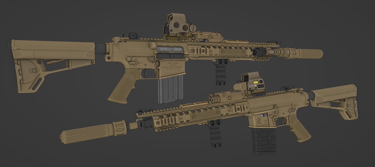 Complete M110 in multiple setups and with new attachments)) M110 Sass 20' M110a2 20' M110k1 16' Made for BRM5
