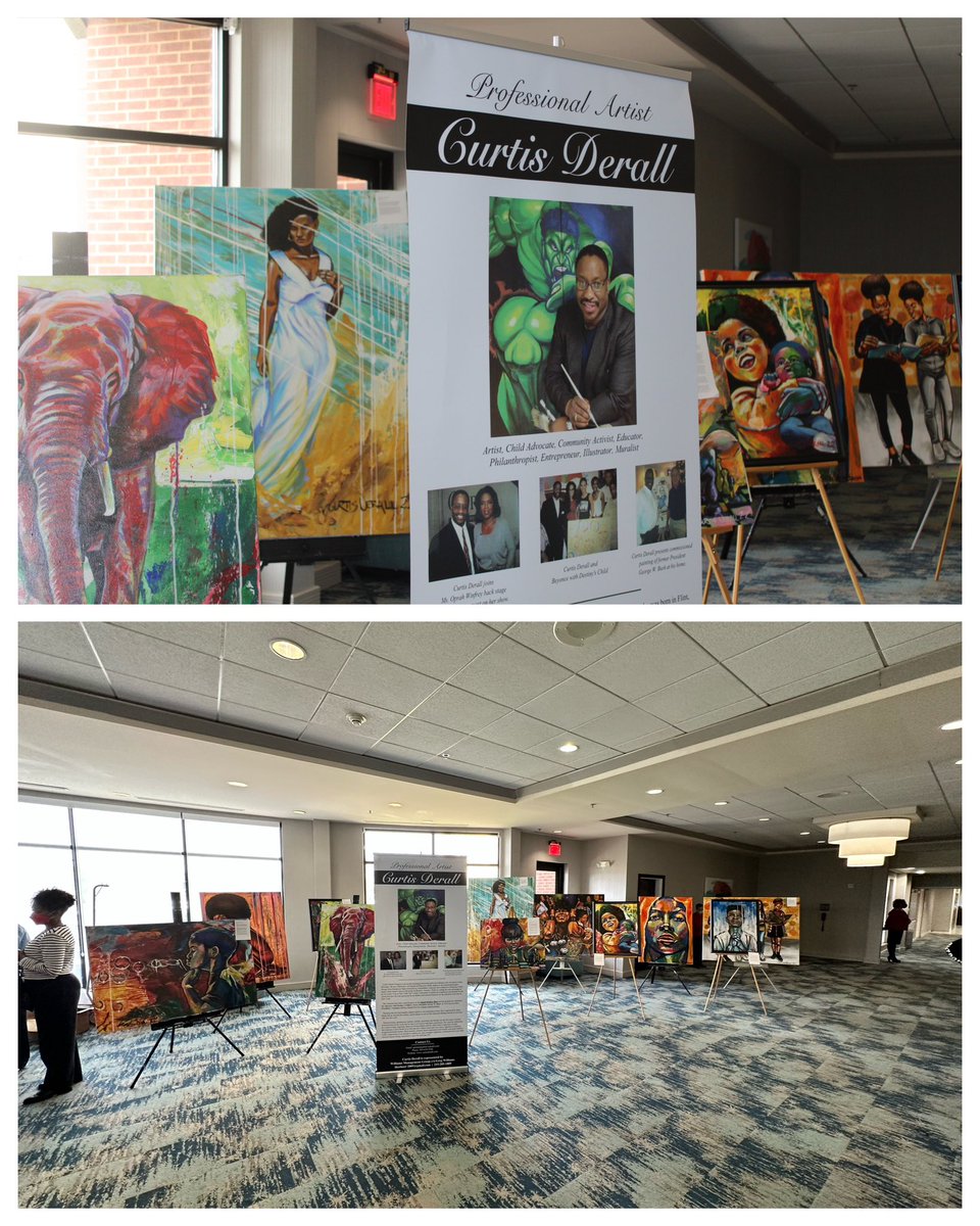 SWDCA_DST's tweet photo. The SWDCA Arts & Letters Cmte sponsors a visual Artist series to promote art and small businesses. Curtis Ferguson, an artist, displayed and sold items following our March 2023 chapter meeting.
#SWR31DaysOfLove #ForwardWithFortitude
#SWDCASisterhoodMonth2023 https://t.co/F5PTJFIWn2
