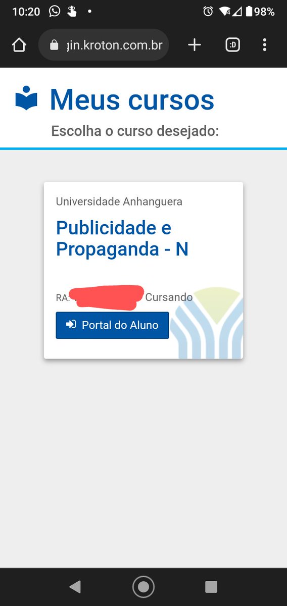 algumacoisaok's tweet photo. Novamente, quem passou na 1° chamada do presencial do Prouni, vá a sua faculdade e veja se você pode realizar a matrícula ou assistir as aulas sem precisar esperar pelo termo. Graças a isso, consegui fazer a minha e já tenho acesso ao portal do aluno da uniderp 
#kroton #prouni https://t.co/yaFk75UscD