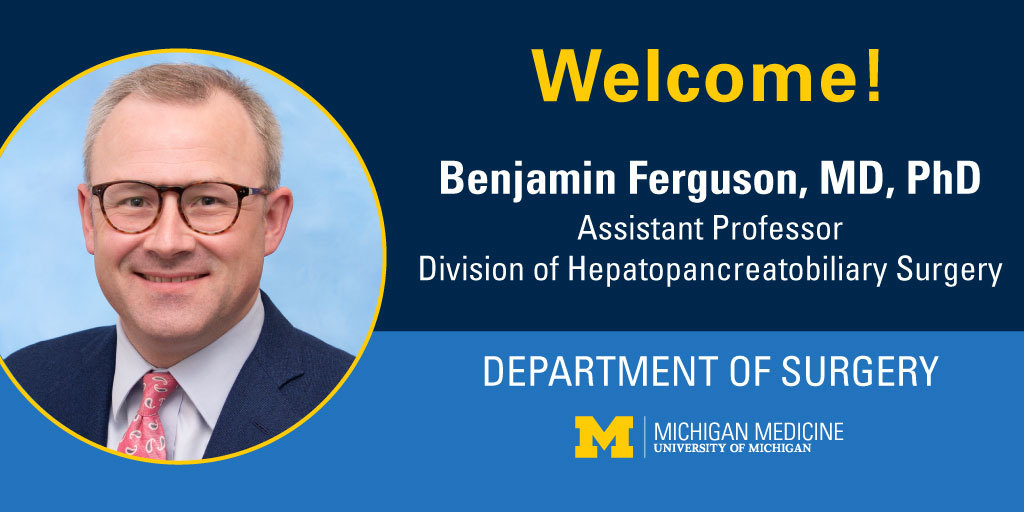 Michigan Surgery on Twitter aboard, benfergvson! Quick facts