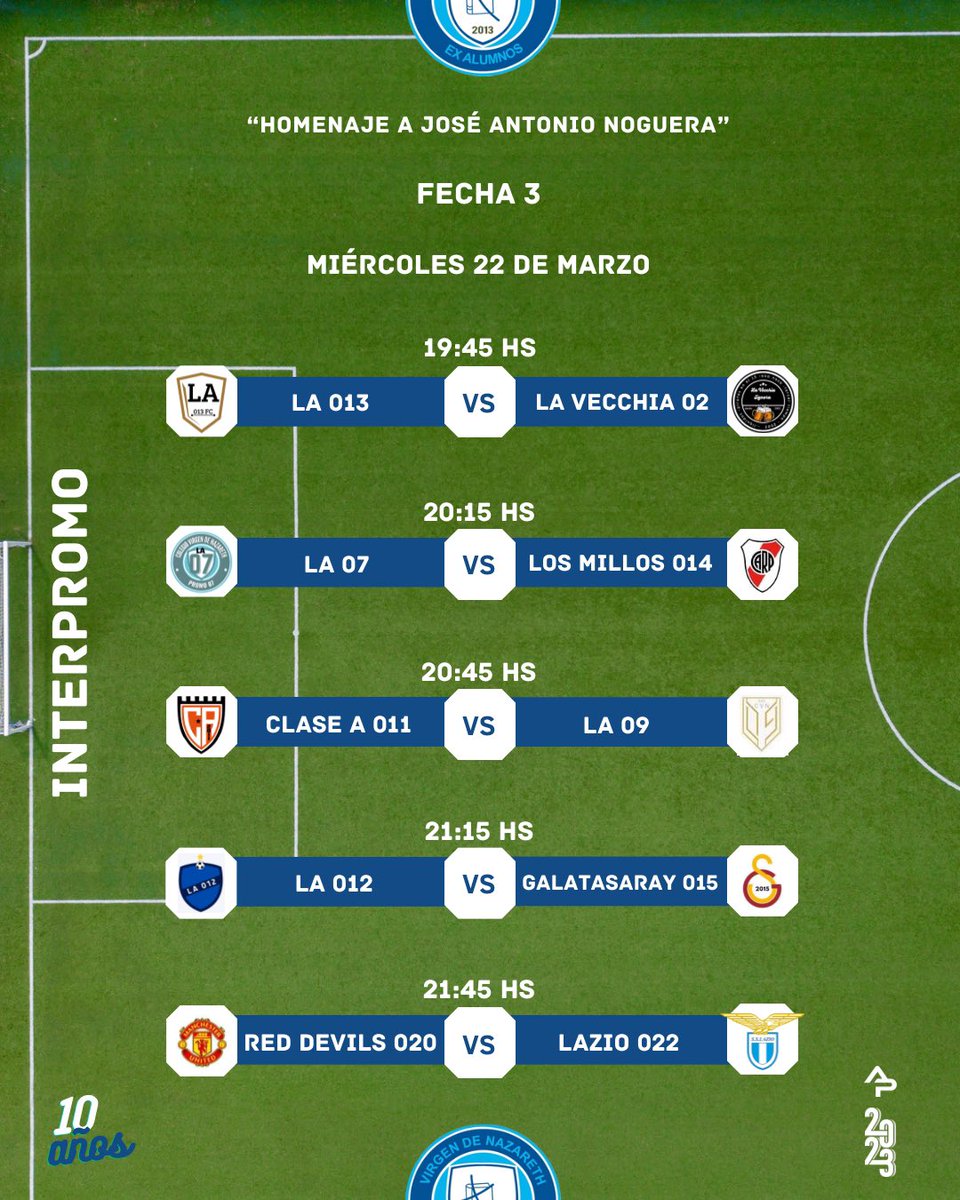 ExaNazareth's tweet photo. Miércoles con mucho fútbol! #Interpromo #Apertura2023 #10años ✨⚽️ https://t.co/4gE44kZWPg