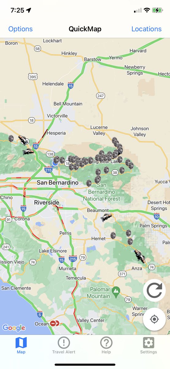 Caltrans8's tweet image. Don’t be a dummy, hunny. Get those chains ready, cause certain areas are requiring you to chain up no matter what vehicle you have. Use #Quickmap to see locations and what level. If you don’t want to put on chains, then consider a different travel day. #Caltrans8