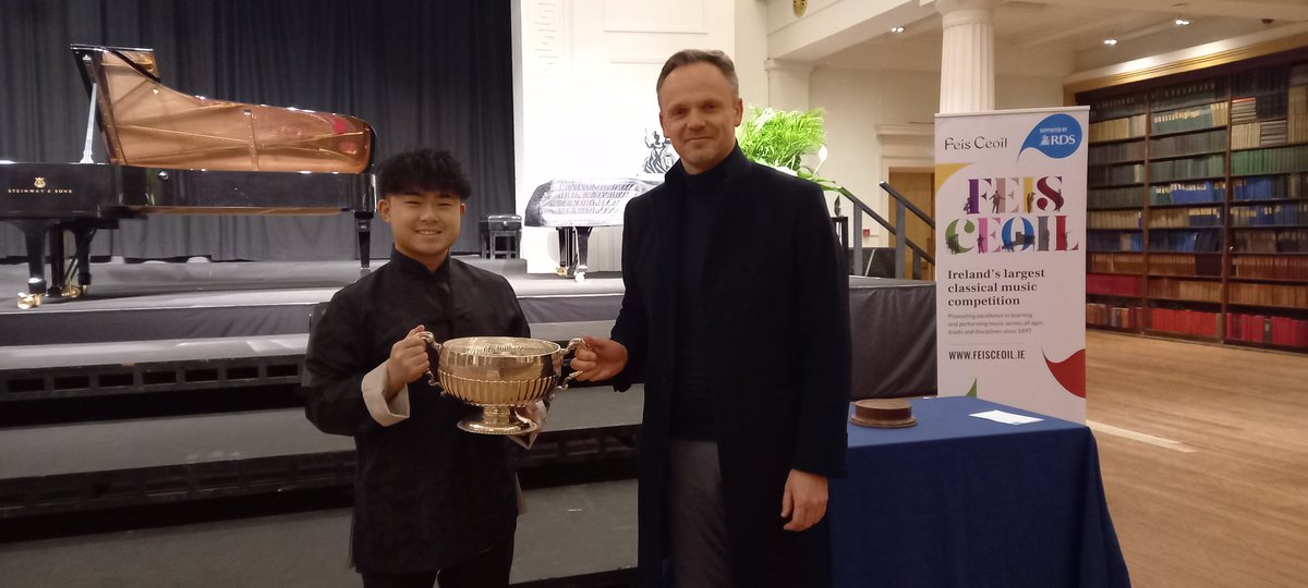 Congratulations to Aidan Chan, winner of the Heneghan Cup in Feis Ceoil 2023.