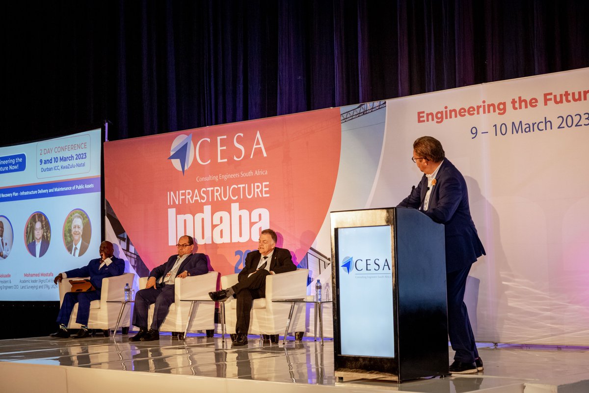 The_CESA's tweet photo. The #CESAIndaba2023 speaker presentations are available online. Visit https://t.co/SKhh62PicF / to access presentations on ' Infrastructure Delivery and Maintenance as a Driver for Economic Reconstruction and Recovery Plan'. ๐ฟ๐ฆ๐๏ธ
#CESAAdvocacy
#CESAIndaba https://t.co/WnAS4JW1AT