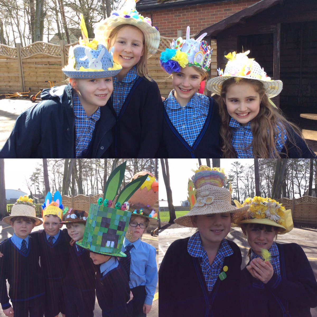 StMargs_Year4's tweet photo. An egg-tastic display of Easter bonnets today @StMargaretsPrep. Egg-cellent effort, Year 4! #EasterHatParade #StMargsCommunity https://t.co/TjrswjQ7wn