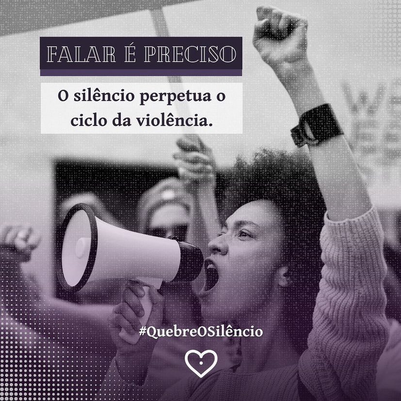 eusouagloria's tweet photo. A violência de gênero é uma realidade triste, e o silêncio só perpetua o ciclo da violência. Nós não nos calaremos. nós não consentiremos. #QuebreOSilêncio com a gente! https://t.co/5dlncXGxvE