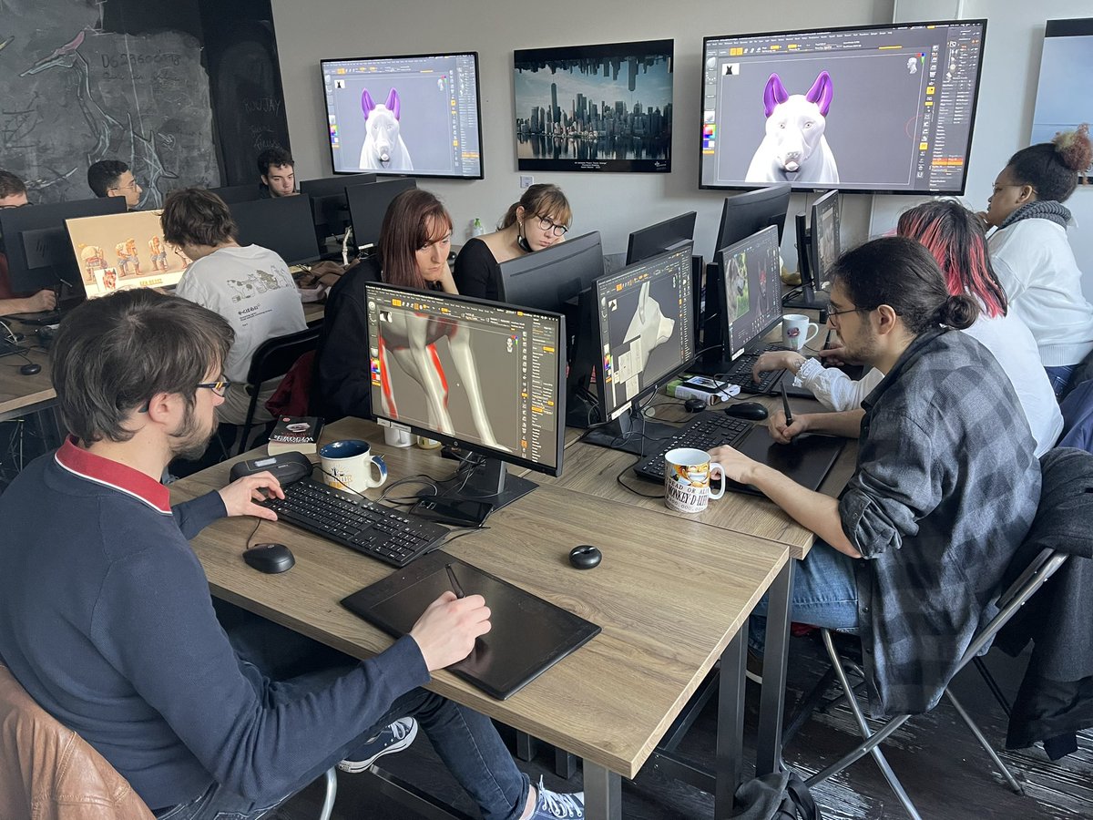 vfx_workshop's tweet photo. Sculptez ce chien ! #vfxworkshop #ecole #vfx #paris #paris15 #welovevfx #zbrush #3dsculpting #3dstudent #3dschool https://t.co/DWftYffPnt