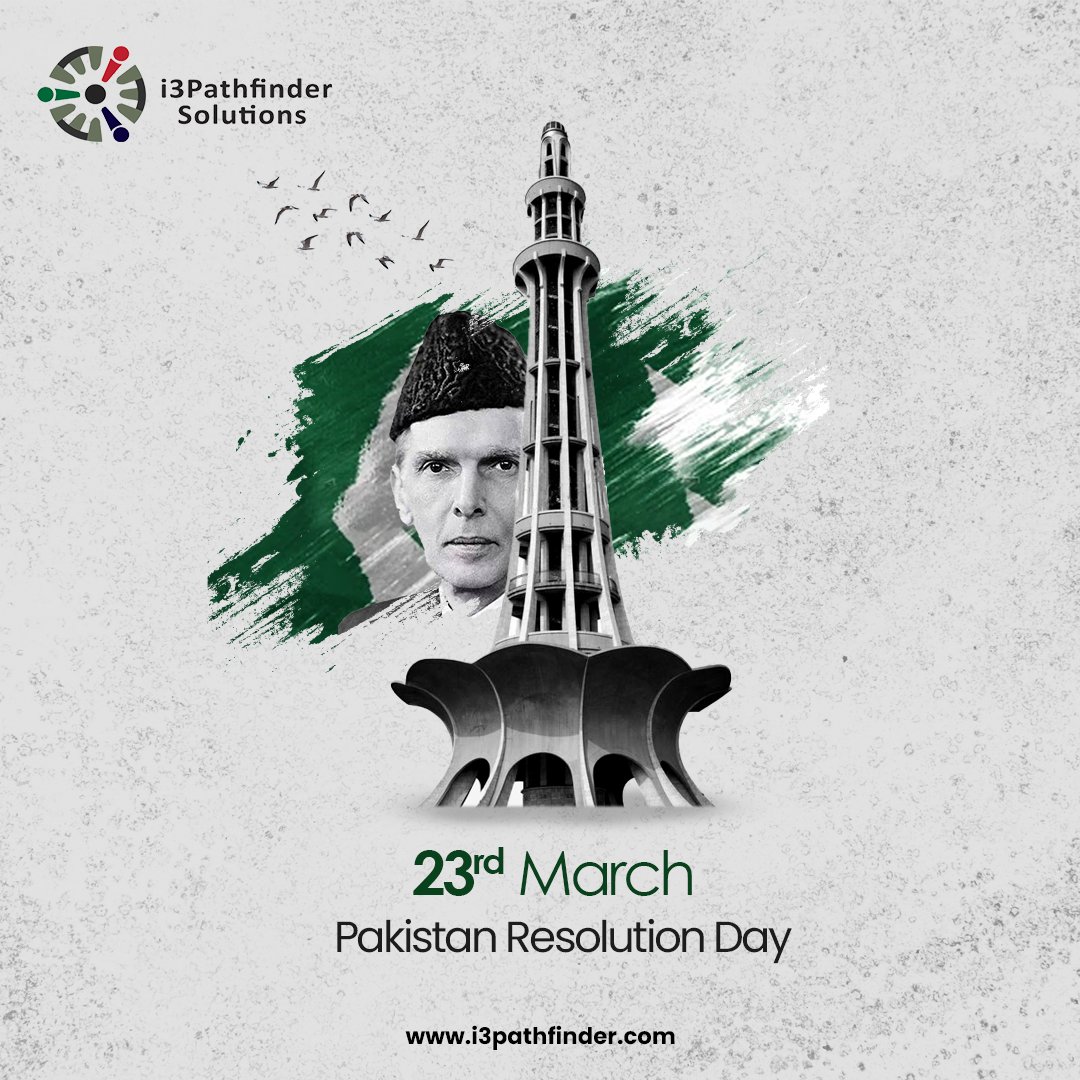 i3PfSolutions's tweet photo. As we celebrate Pakistan Day, let us look towards the future with hope and determination. We have made great strides in the past 81 years since the Lahore Resolution, but there is still much work to be done to build a better Pakistan for all.
#i3PathfinderSolutions https://t.co/D6EHtRECvC