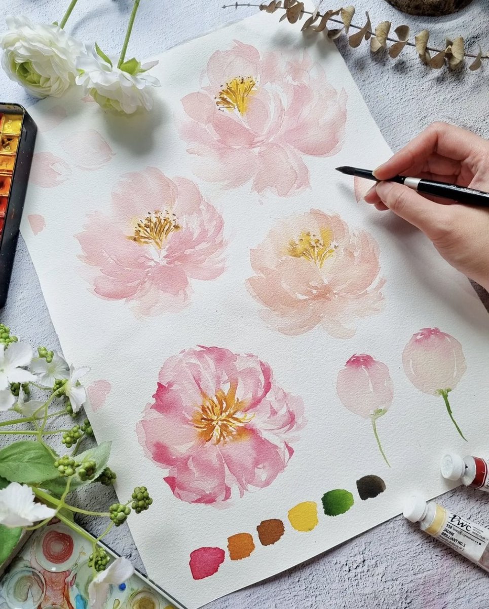 shinhancolor's tweet photo. "Spring florals for you" by Joly Poa @jolypoa on IG
#ShinHanArt #ShinHanPWC #watercolorpainting #paintingoftheday #watercolor #Spring #paintings #palette #sketchart #illustrationart #illustration https://t.co/TWM8yaHAdD