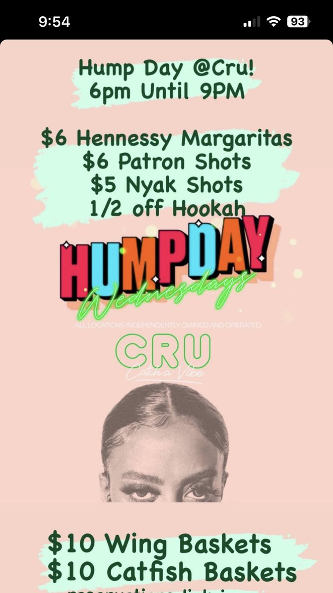 COME CATCH A VIBE AT CRU TONIGHT #ASUTwitter 21+