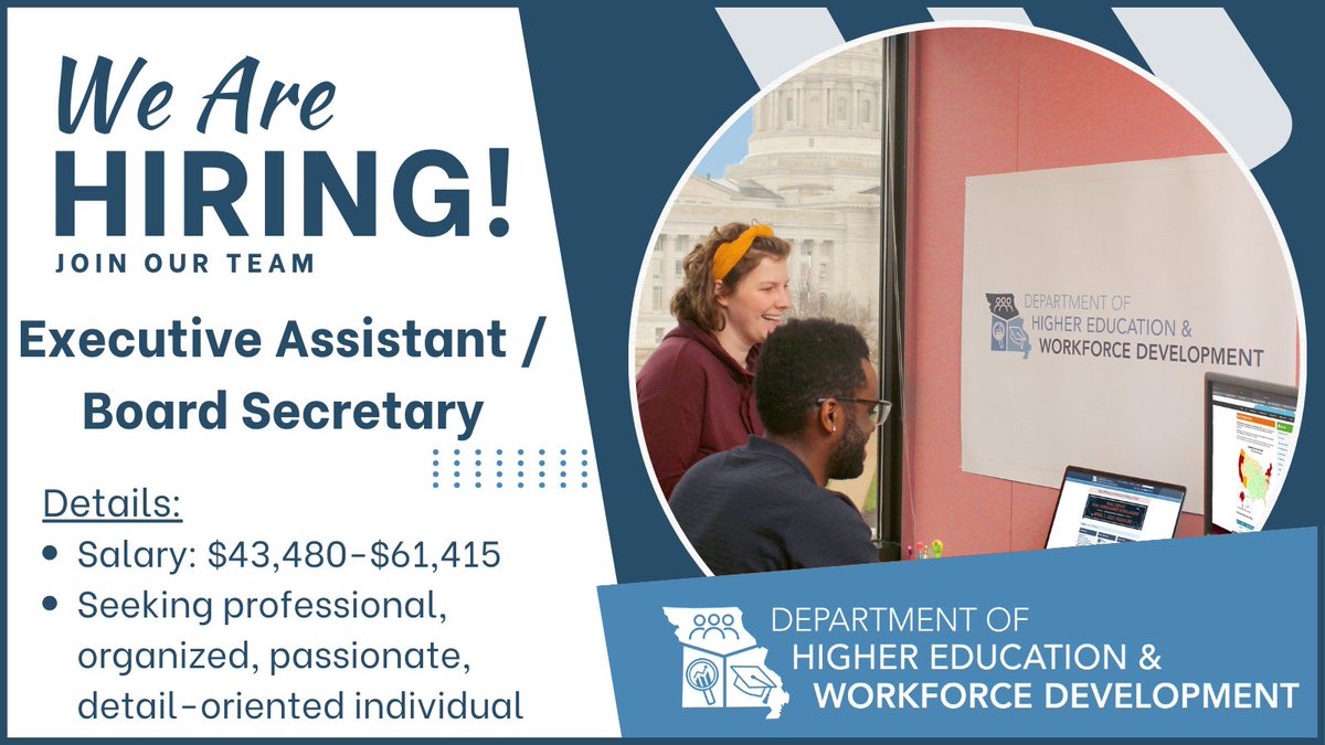 MODHEWD's tweet photo. Are you looking to join a team that has a strong belief in organizational health and serving our customers? You're in the right place! We are seeking an Executive Assistant / Board Secretary to join our team.
For more info or to apply: https://t.co/JiTBBimZFn https://t.co/LE3eibiR9N