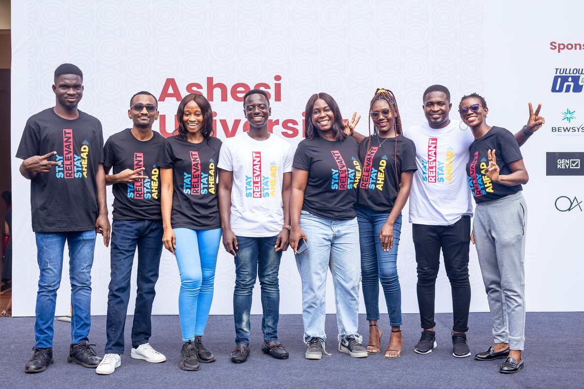 Ashesi's tweet photo. Thank you to all our 2023 Ashesi Career Fair sponsors for partnering with Ashesi University. @entcomputing, @TullowOilplc, @Bsl_gh, @GenKeyGroup, @Bewsys1, @WeAreKofa, @LAINE_HR, @turntablio, @Nestle, CHGroup, ObsidianAchernar, and Docutech Ghana.

#atAshesi #AshesiCareerFair https://t.co/2E2lf60ndk