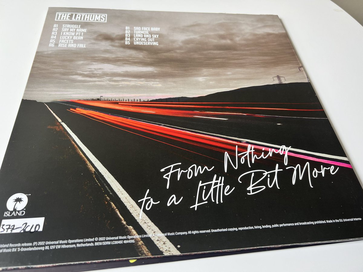 monthewell65's tweet photo. Love when you get a great looking and sounding record in the mail. 🇨🇦@TheLathums #fromnothingtoalittlebitmore #thelathums #vinyl https://t.co/RBvNJ6j6Qt