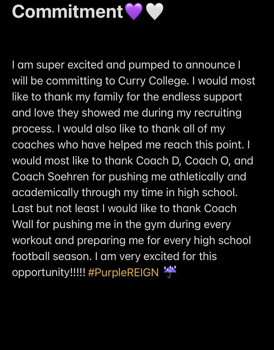 Next chapter!!!!! <a href="/CoachSmith14SC/">Eric Smith</a> <a href="/CoachTParsons/">𝐓𝐨𝐝𝐝 𝐏𝐚𝐫𝐬𝐨𝐧𝐬</a> <a href="/CurryFootball/">CurryFootball</a> <a href="/CoachSoehren/">Coach Mark Soehren</a> <a href="/ndanforth54/">Coach D</a> <a href="/oufi19/">Joseph Oufiero</a>